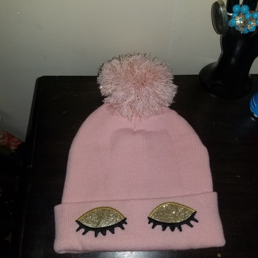 Pink winter hat